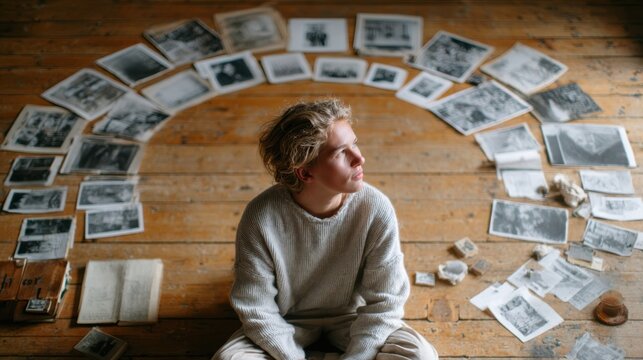 Introspection concept representing quiet self reflection, personal insight and emotional understanding.