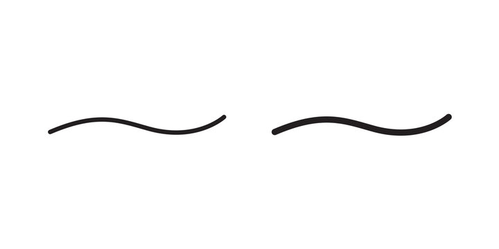Tilde icon flat outline in black