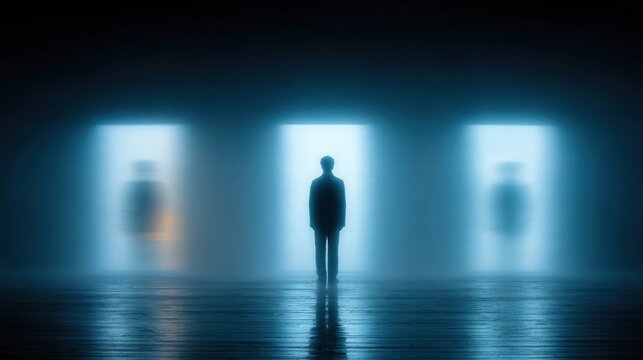 Introspection concept showing deep inner reflection, self awareness and personal understanding.