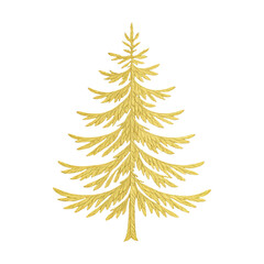 Obraz premium PNG Elegant golden tree silhouette design.