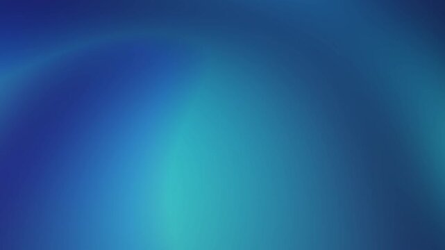 Soft mint green cyan aqua and deep cobalt blue gradient background loop with glowing fluid wave light Perfect for futuristic video backgrounds and digital displays