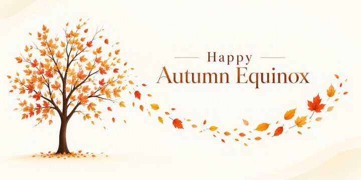 Autumn Equinox 2026 &ndash; Day and Night Balance, Seasonal Transition & Falling Leaves,,