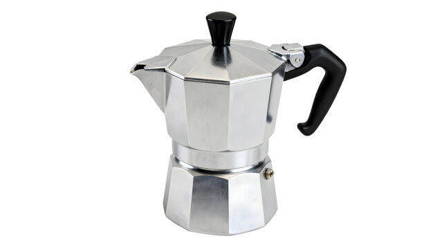 Aluminum Moka Pot Coffee Maker PNG Transparent