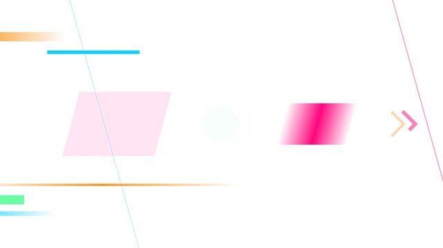 Futuristic abstract digital motion graphic with colorful blocks