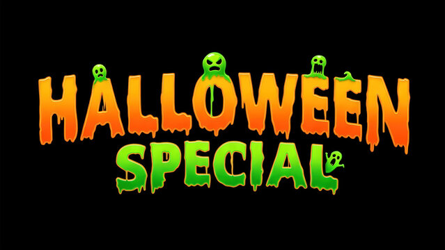 Halloween Special Dripping Text