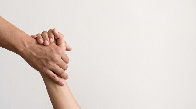 A compassionate gesture of support as one person offers a helping hand to another, symbolizing unity, aid, and mutual assistance in times of need, fostering hope and connection