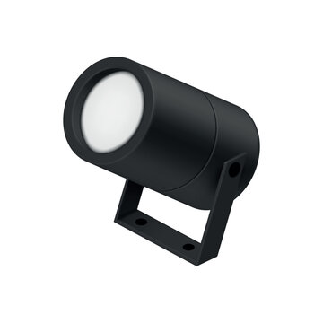 Illustration of an outdoor floodlight used for illuminating gardens and residential grounds, set against a white background.