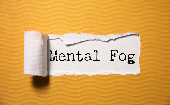 Mental Fog text on paper
