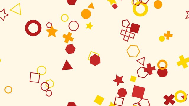 pattern geometric horizontal Colorful Geometric Shapes Falling Seamless Pattern Background Abstract Design Elements
