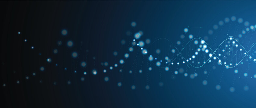 DNA strands, modern dna design, neural pathways, molecular strands, network technology