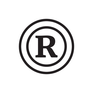 Registration mark silhouette icon vector flat design