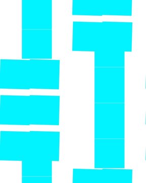 pattern herringbone square Abstract geometric pattern with vibrant cyan rectangles and white spaces, modern digital art