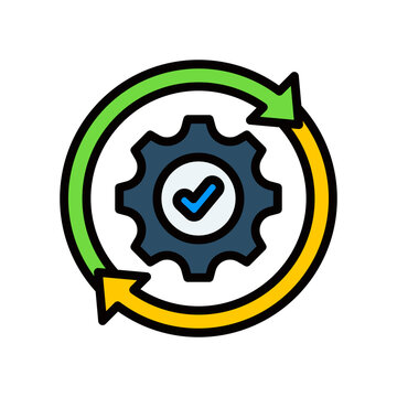Continuity Icon Lineal Color Style