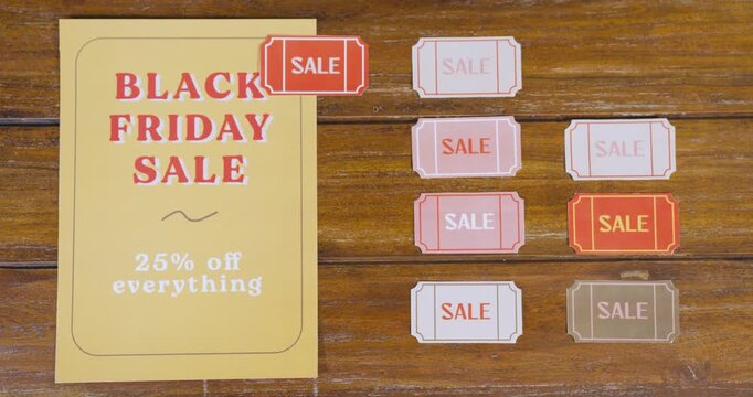 the word sale written on a blackboard