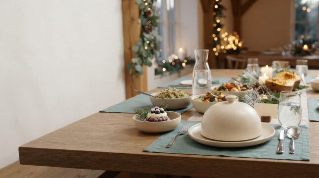 Separate Covered Holiday Meal at Inclusive Dining Table