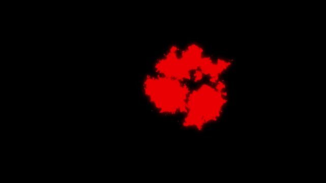 Abstract white ink splash spreading and expanding on a black background, creating a bold high contrast reveal effect. Ideal for transitions, logo reveals, cinematic overlays, VFX, motion graphics, int