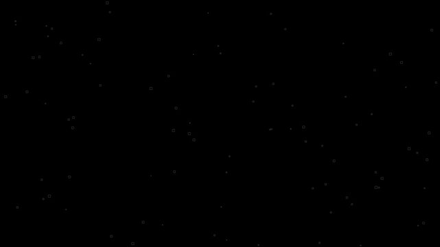 Digital matrix code falling rain animation for dark background video motion
