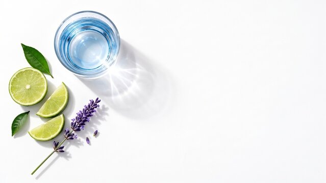 Lime water with lavender