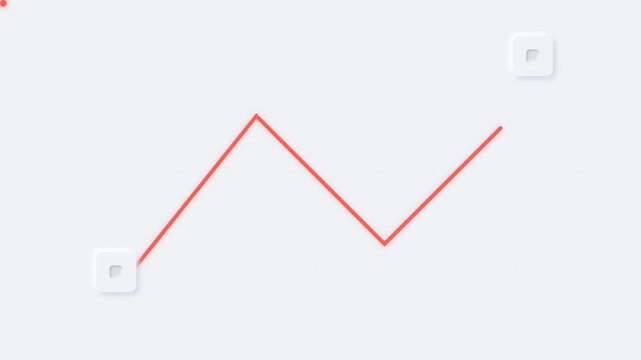 Red zigzag line bright white background geometric design for modern graphics, web design, prints, banners, social media, and presentations.