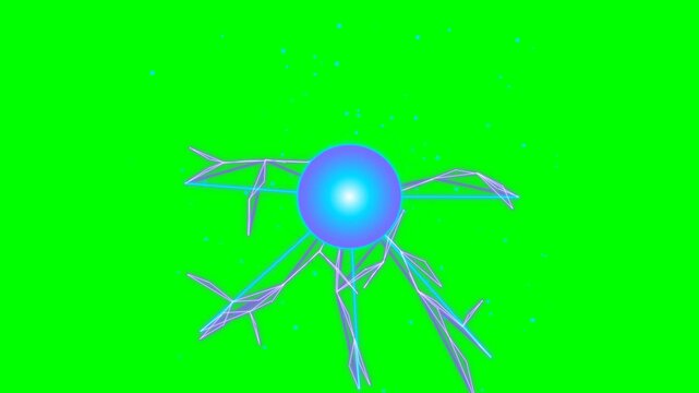 Plasma Break Futuristic Energy Core Fracture Sci Fi Seamless Loop Motion Graphic
