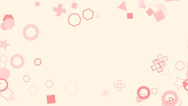 pattern geometric horizontal Abstract pink geometric shapes background with various forms and patterns, modern design