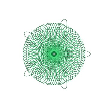 pattern guilloche square Green Geometric Pattern Design Element Vector Graphic