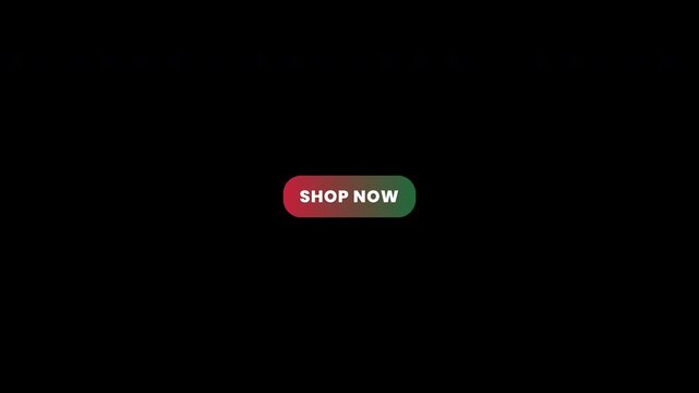Christmas holiday shopping shop now button seamless loop animation with transparent alpha channel overlay (4K version only)