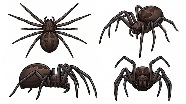 set of spider isolated