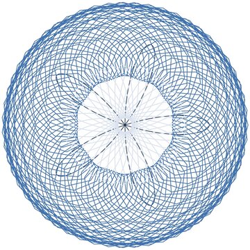 pattern guilloche square Intricate blue spirograph pattern a mesmerizing abstract design with radial symmetry