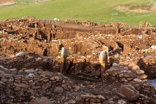 Karahan Tepe Neolithic archaeological site in Sanliurfa, Turkiye