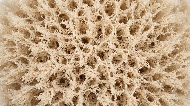 Natural sea sponge texture background with organic porous patterns