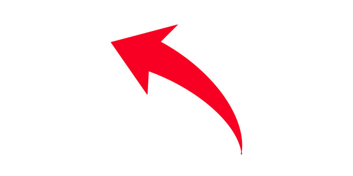 Red curved arrow pointing left can be used as a return back button.