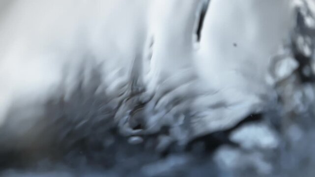 Super Slow Motion Shot of Clear Waving Water Background at 1000 fps.