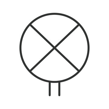 No stopping and no parking, icon in line design. no stopping, no parking, parking prohibited, stopping prohibited on white background vector. Editable stroke icon.