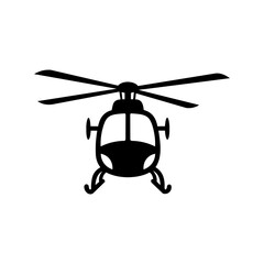 Helicopter silhouette for aviation project and transport theme © SHAHRIZ