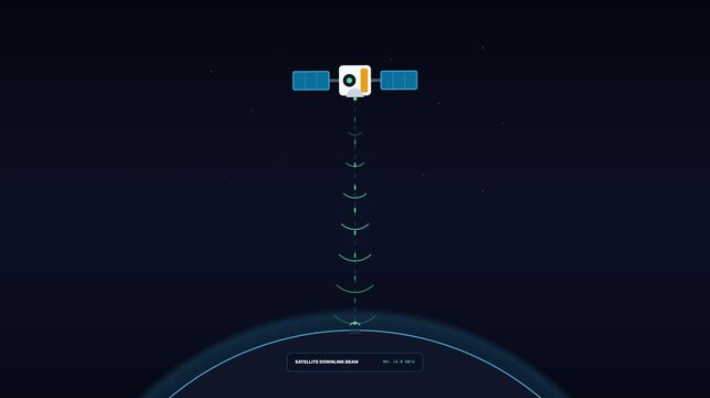 Cloud Computing Data Upload and Download Motion Graphic, Network Server Sync and Global Digital Data Transfer Animation