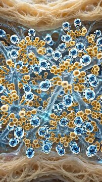 Hyaluronic Acid Molecules Creating Synovial Fluid Cushion for Joint Health