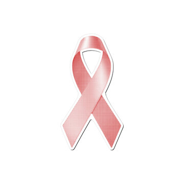 Awareness ribbon symbol for support hope and health campaigns