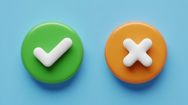 yes and no buttons