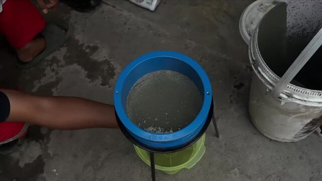 laboratory scale flow testing process