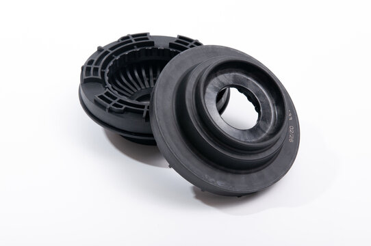 Bearing for front shock absorbers isolated on white background.