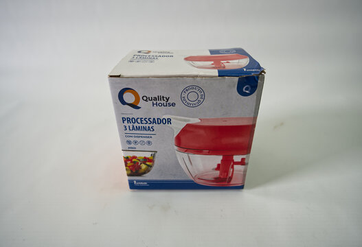 Suzano, Sao Paulo - Brazil - january 28, 2026: Food processor packaging box