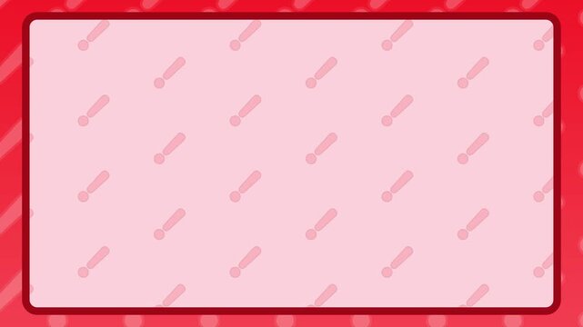 タイトルバックに活用できるビックリマークの赤色背景アニメーション