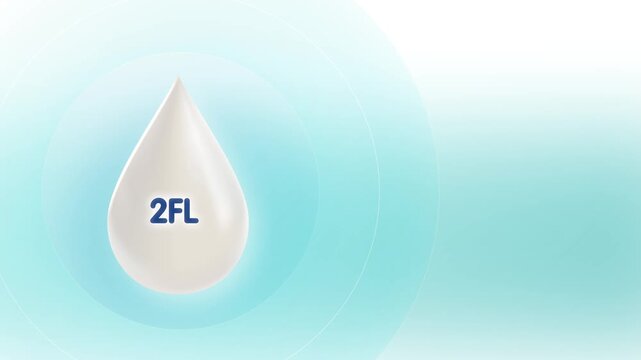 2FL 2 Fucosyllactose human milk oligosaccharide nutrition infant gut health immune system development digestion microbiome balance protection infections pediatric Healthcare medical science animate.