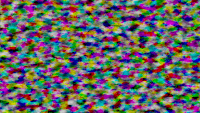Abstract colorful digital noise texture featuring a vibrant spectrum of grainy static and rainbow glitch effects for a modern artistic backdrop