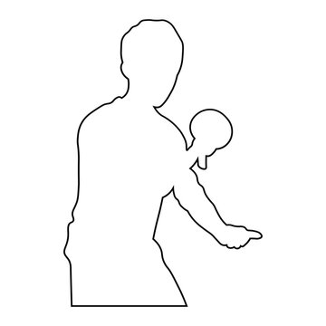 Line sketch of a table tennis player.