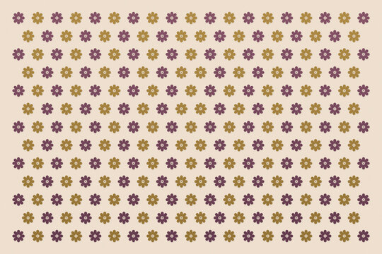 A dramatic burgundy ground showcases repeating gold and cream geometric, floral, leaf, and wave bands in a richly traditional design for textiles, d&eacute;cor, and ceremonial print.