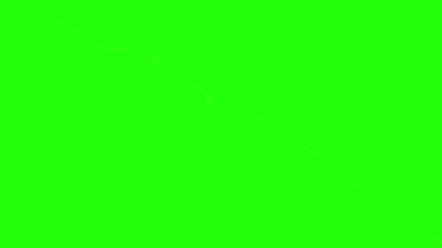 Diagonal Torn Paper Transition on Green Screen Background.  Torn Ripped 
Paper Diagonal Reveal Transition Green Screen. 4K Video.