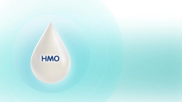 HMO milk nutrition, human milk oligosaccharides, infant gut health, immune system development, digestion microbiome balance, medical motion graphics, pediatric healthcare, science education animation.