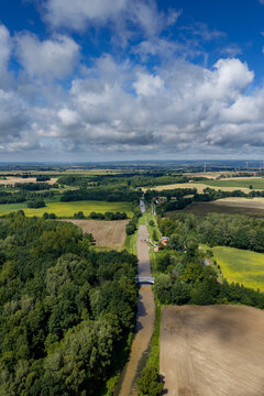 Elbląg Canal, near the Kąty inclined plane. Warmian-Masurian Voivodeship, Poland.